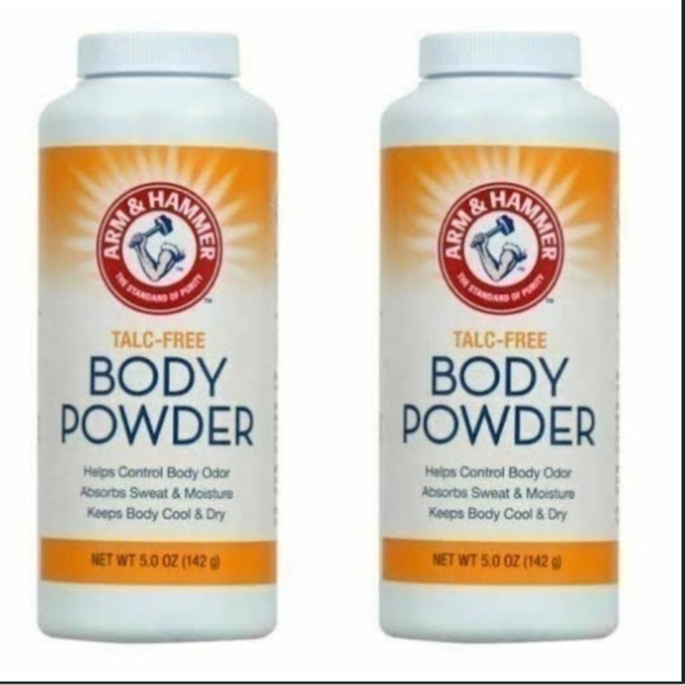 ✨NEW - Lot of 2 - Arm & Hammer Talc-Free Body Powder, 5 oz